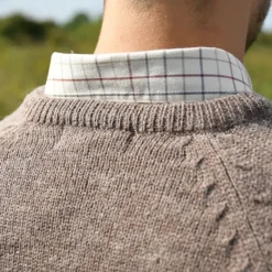 Pull Roanne col rond brun* Hot