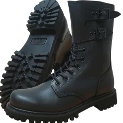 Rangers Militaires Cuir Noir - Semelle Goodyear® - Homme - DCA France* New