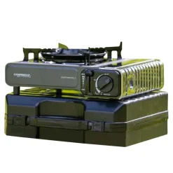 Réchaud à gaz portable Camp'Bistro 3 allumage Piezo 2200W 28x12cm* Outlet