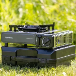 Réchaud à gaz portable Camp'Bistro 3 allumage Piezo 2200W 28x12cm* Outlet