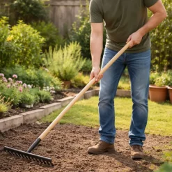 Râteau 143 cm - Manche Bois 14 Dents*Progarden Outlet