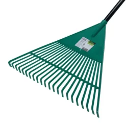 Râteau ramasse-feuilles 22 dents - Tête large 54x42,5 cm - Manche métal 117 cm* Online