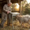 Râtelier mangeoire d'extérieur pour mouton et chèvre 1M*GAUN Discount