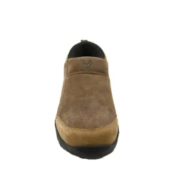 Sabots Montana cuir suédé chocolat / taupe 39 à 46*TeamWood Clearance