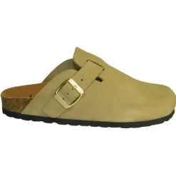 Sabots Pob en Cuir Gris Clair - Femme -*Ayoka Hot