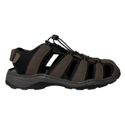 Sandales fermées homme en cuir marron - Doul*Ayoka Sale
