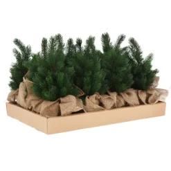 Sapin de Noël artificiel pot jute 19x19x30cm 315g 41 pointes* Online