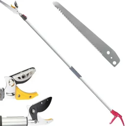 Sécateur téléscopique 2 en 1 - Coupe et scie extensible jusqu'à 4 m* Discount