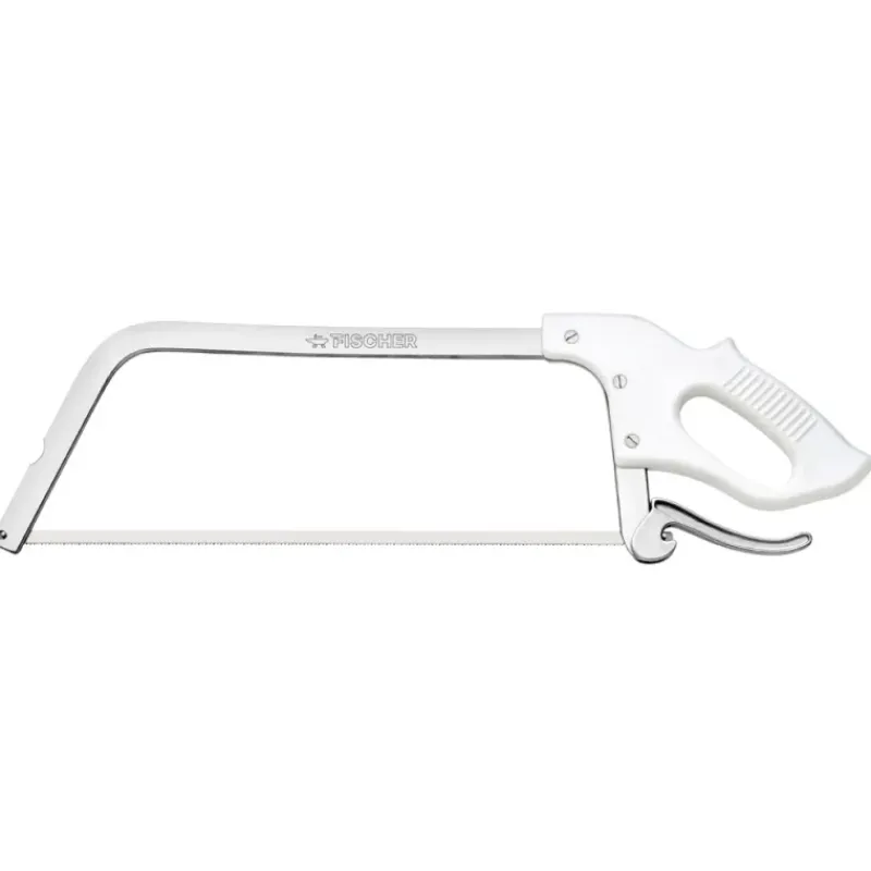 Scie américaine lame acier inox 50 cm manche polycarbonate blanc*FISCHER-BARGOIN Discount