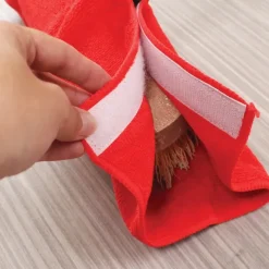 Serpillères pour balai en microfibre bleues et rouges Lot de 4* Discount