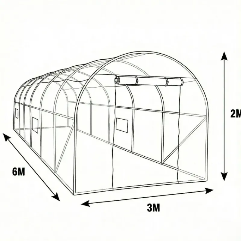 Serre de jardin 18 m² - Structure jardinage extérieur*