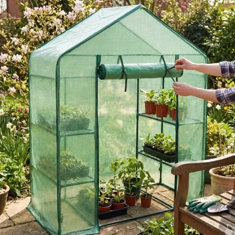 Serre de jardin avec étagères 143 x 73 x 195 cm* Outlet