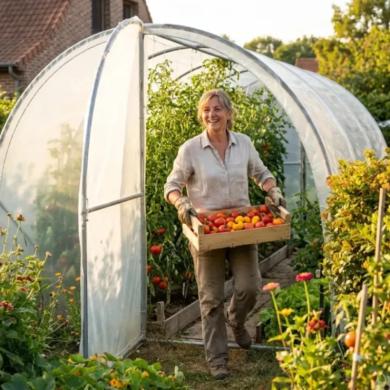 Serre de jardin essentielle Largeur 3 x 6 m*Les Serres Tonneau Clearance