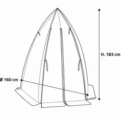 Serre d'hivernage dôme transparente protection plantes hiver* Sale