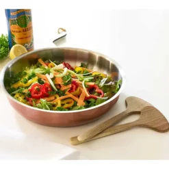 Set 3 poêles acier inox 20/24/26cm + manche amovible 496-816g*Pradel France Sale