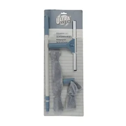 Set de nettoyage vitre 4 pièces raclette éponge chiffon* Clearance