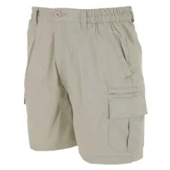 Short Valley beige 65% polyester 35% coton cargo multi-poches*Bartavel