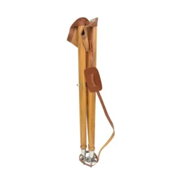 Siège de battue Luxe en frêne en croûte de cuir de buffle pliable 65cm*TeamWood