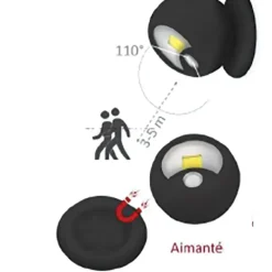 Spot COB orientable 360° 3 modes 100 lumens 8x8x8cm* Discount