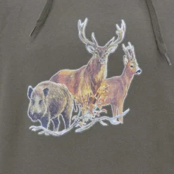 Sweat à capuche kaki grands animaux ®*Bartavel Sale