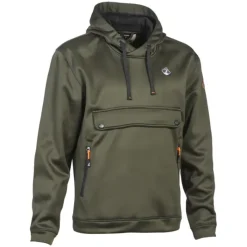 Sweat à capuche kaki doublé polaire*Percussion