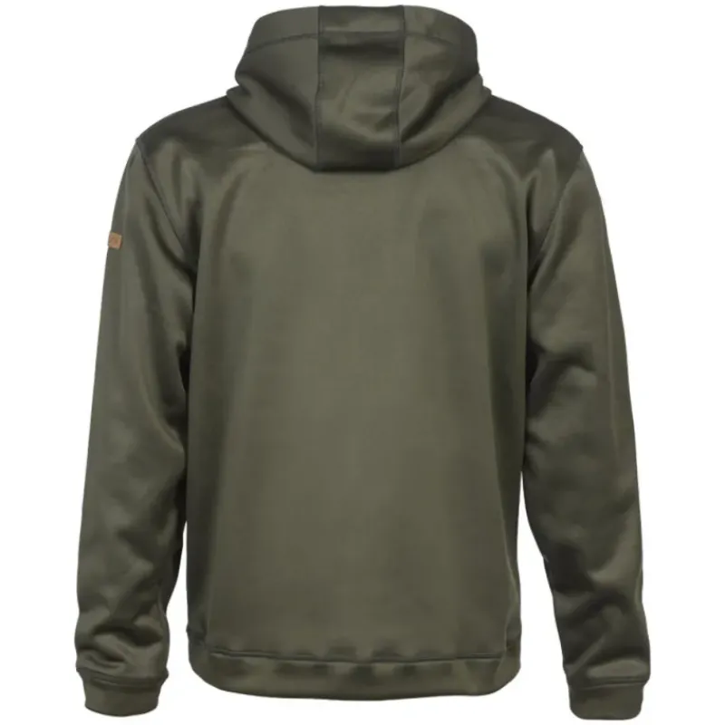 Sweat à capuche kaki doublé polaire*Percussion