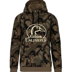 Sweat capuche camo Woodland 80% coton 280g poche ventrale*Gabion Unlimited Best
