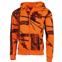 Sweat Capuche Zippé Fluo Camo Polaire 100% Polyester*Treeland Online