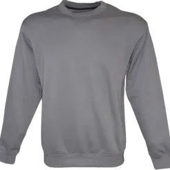 Sweat col rond gris - Pull casual confort homme femme* Clearance