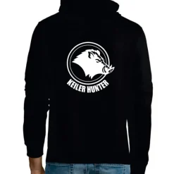 Sweat noir capuche coton logo 2*Keiler Hunter Sale