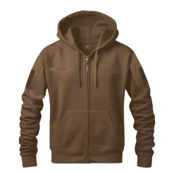 Sweat militaire Spider homme - Marron - Manches longues - Capuche - DCA France* Hot