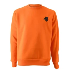 Sweat Orange Sanglier 100% Polyester Brodé de S à 3XL*Treeland Outlet