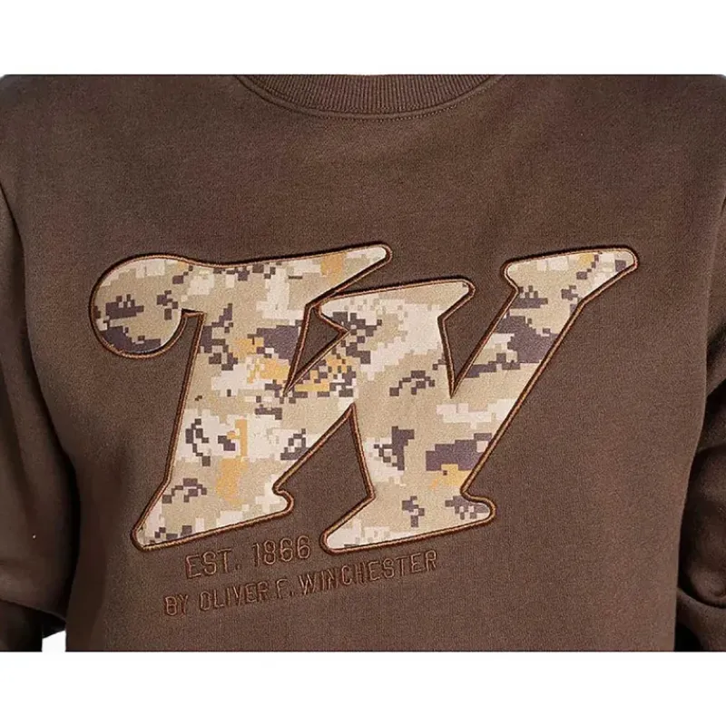 Sweat-Shirt Homme Redstone Crew Neck Marron - ®*WINCHESTER New