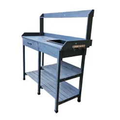 Table de rempotage en bois avec bac plastique - 114x46x120cm* Online