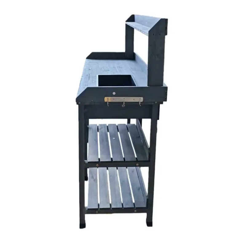 Table de rempotage en bois avec bac plastique - 114x46x120cm* Online