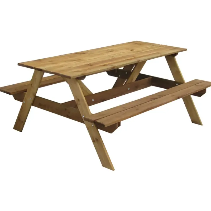 Table pique-nique en bois traité autoclave 160 cm* Discount