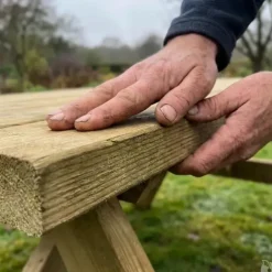 Table pique-nique en bois traité autoclave 160 cm* Discount