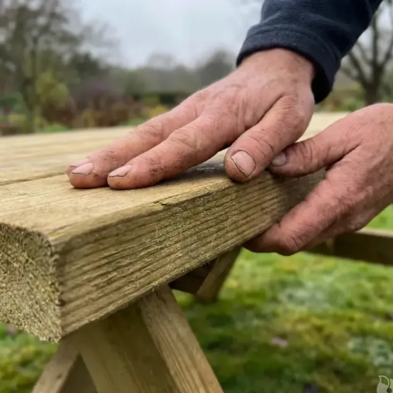 Table pique-nique en bois traité autoclave 160 cm* Discount