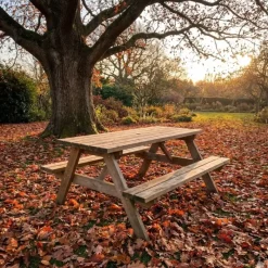 Table pique-nique en bois traité autoclave 160 cm* Discount