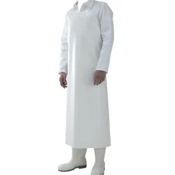 Tablier de boucher blanc 115 x 90 cm 100% polyuréthane* Sale