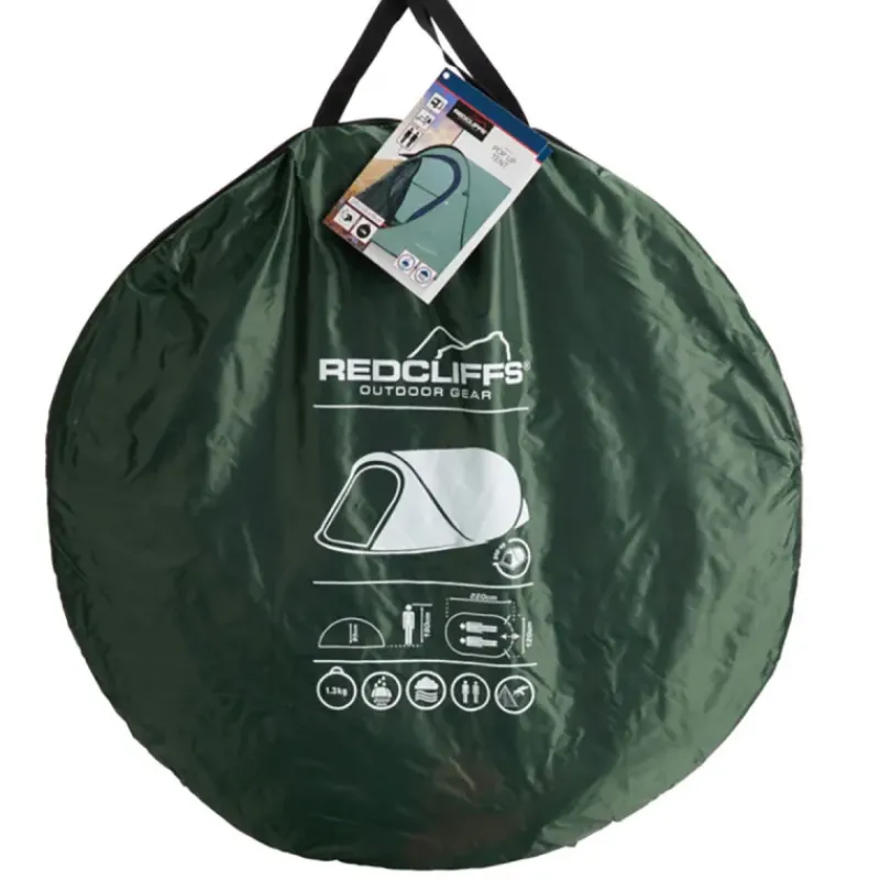 Tente 2 personnes ultra-légère 160x270x110 cm - Vert foncé*