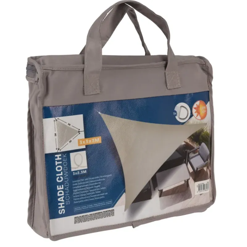 Toile d'ombrage triangulaire Taupe 3 x 3 x 3 m* Discount