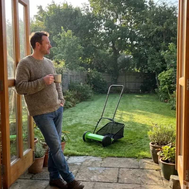 Tondeuse à main hélicoïdale 40cm bac 18L coupe 15-43mm* Hot