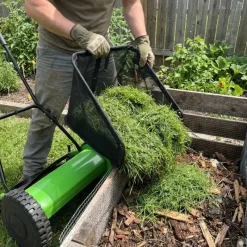 Tondeuse à main hélicoïdale 40cm bac 18L coupe 15-43mm* Hot