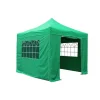 Tonnelle pliante aluminium 3x3 m verte avec parois latérales* Best