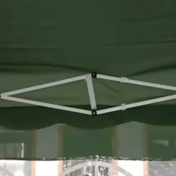 Tonnelle pliante 3x4 m en acier verte avec parois latérales* New