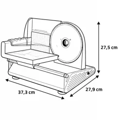 Trancheuse électrique Ø.190 mm semi-pro*Lacor Hot