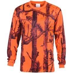 T-shirt Ghost Camo Manches Longues 100% Polyester Col Rond* Discount
