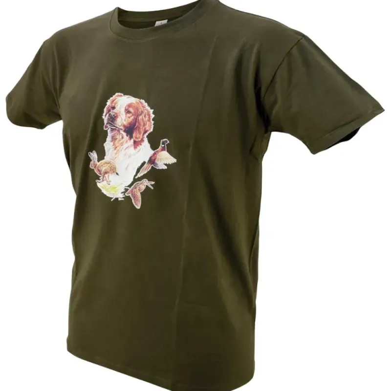 T-shirt kaki épagneul ®*Bartavel Online