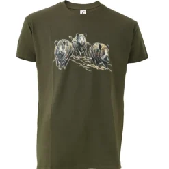 T-shirt kaki sangliers ®*Bartavel Best